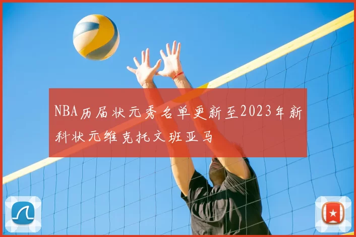 NBA历届状元秀名单更新至2023年新科状元维克托文班亚马