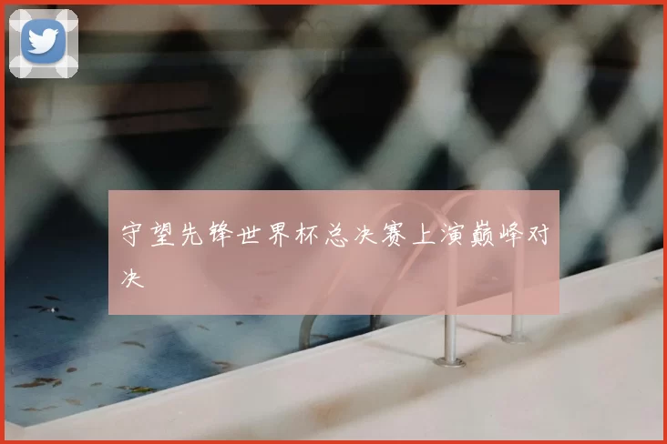 守望先锋世界杯总决赛上演巅峰对决